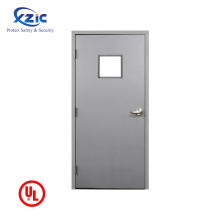 Salir puerta de metal de emergencia a prueba de fuego resistencia al calor de la puerta de acero de doble hoja acústica térmica